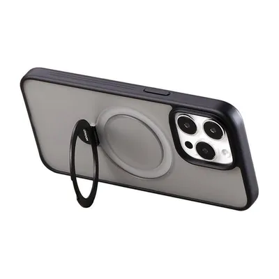 Funda para móvil Joyroom JR-BP004 Magnetische Matte Schwarze Hülle mit Ständer für iPhone 15
