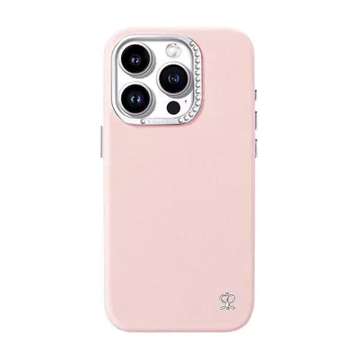 Funda para móvil Joyroom Starry PN-14F4 Kunstleder rosa mit Kristallen für iPhone 14 Pro Max