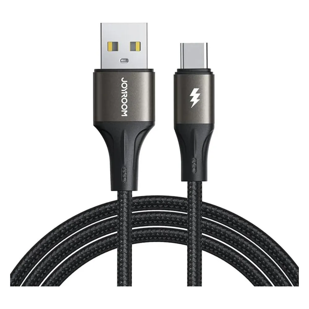Joyroom Cable Light-Speed USB to USB-C SA25-AC3 / 3A / 1.2m (black)