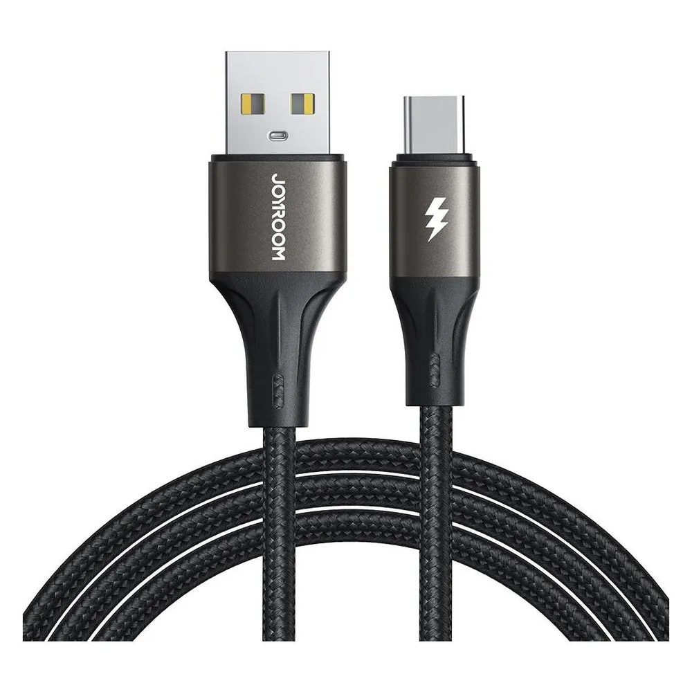 Joyroom Cable Light-Speed USB to USB-C SA25-AC3 / 3A / 2m (black)