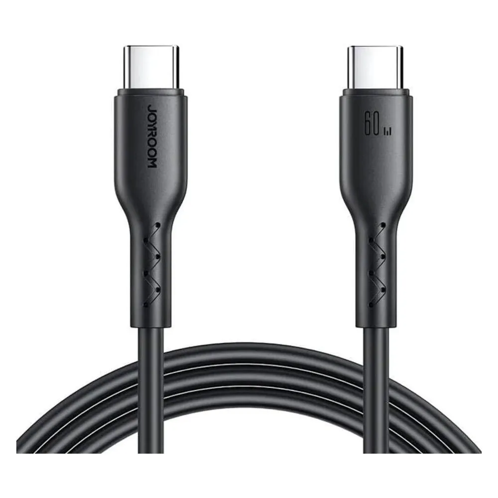 Joyroom Cable Flash Charge USB C to USB-C SA26-CC3 / 60W / 1m (black)