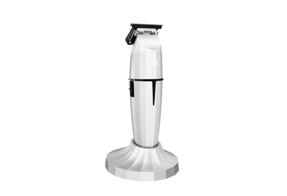 JRL Haarschneider JRL Fresh Fade 2020T-B-W Onyx Trimmer Ghost, 6-tlg. Profi-Set: Ladestation, 5 Aufsätze, Klingentool, Bürste, Öl, Präz. Kontur,EZ-GAP T-Klinge,Cool-Blade,3,5h Akku,1,5h Schnellladung