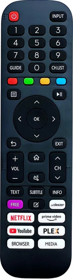 JTC24 Original Fernbedienung für JTC TV (EVO 40" FHD / EVO 32" HD Smart TV) Fernbedienung