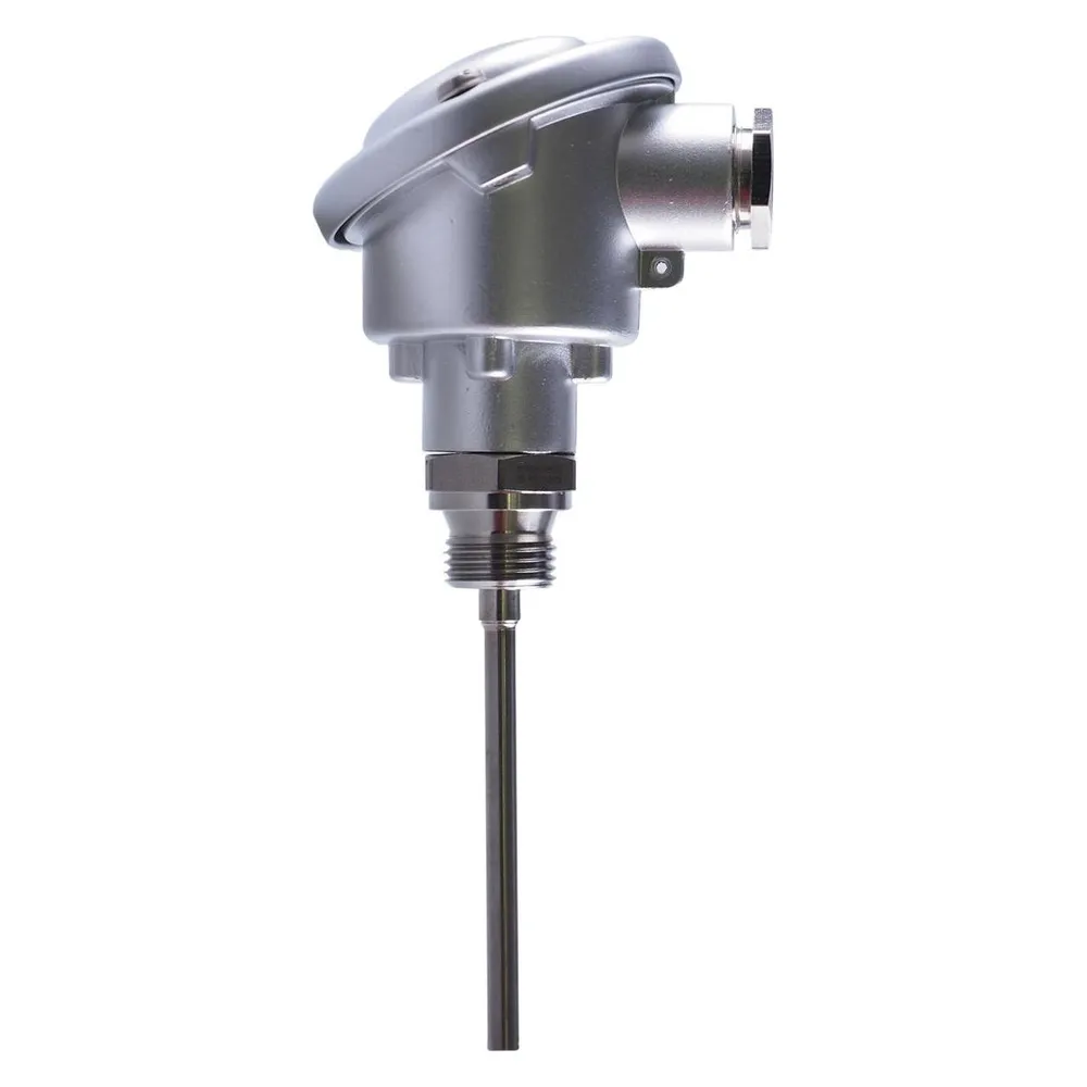 Jumo Etemp B Einschraub Widerstandsthermometer mit Anschlusskopf Form für Standard Anwendungen
