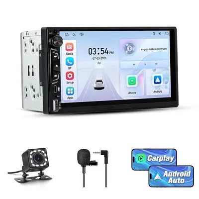 2DIN Autoradio JUNSUN CarPlay und Android Auto kabellos