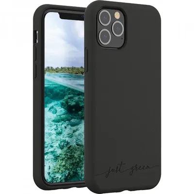 Just Green biologisch abbaubare schwarze Hülle für iPhone 11 Pro