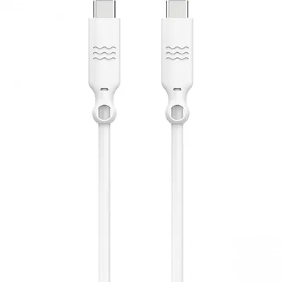 Just Green Ökologisches Kabel USB-C Stecker/Stecker 2 m Weiß