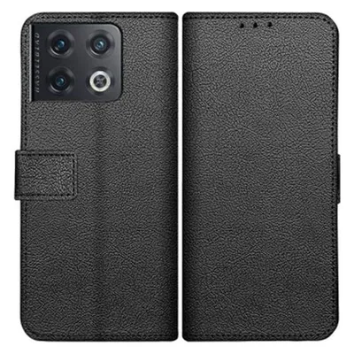 Just in Case PU-leder Book Case Schwarz OnePlus 10 Pro
