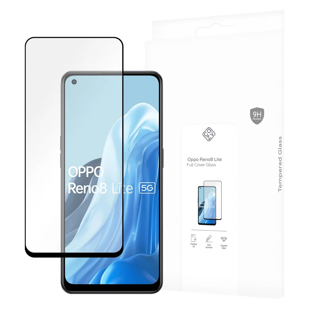 Just in Case GehÃ¤rtetes Glass Edge To Edge Displayschutzfolie Oppo Reno 8 Lite