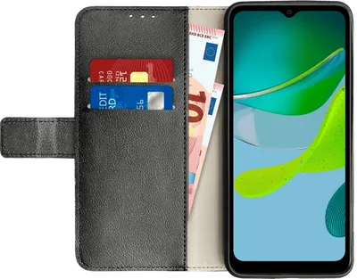 Just in Case Wallet Motorola Moto E13 Book Case Schwarz