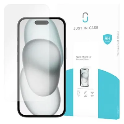Just in Case GehÃ¤rtetes Glas Clear Displayschutzfolie Apple iPhone 15