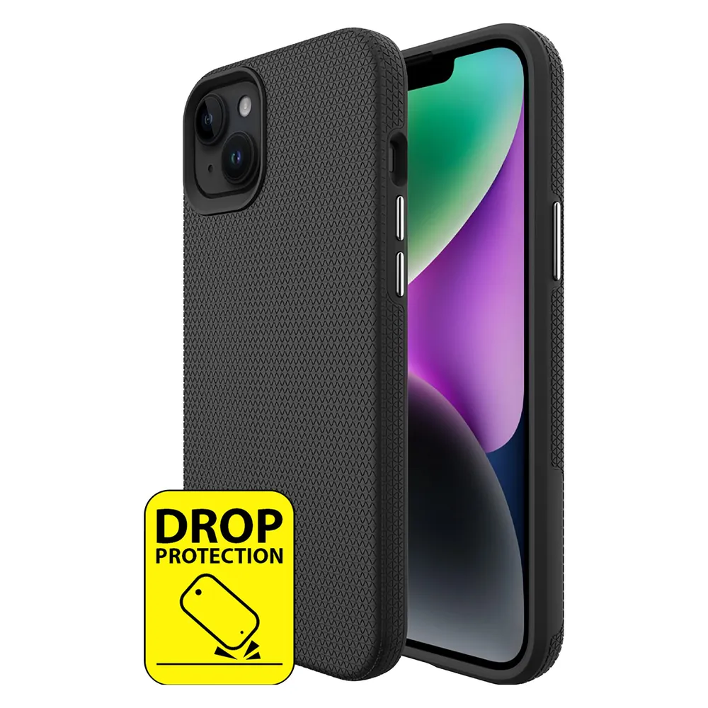 Just in Case Rugged TPU Back Cover Schwarz Apple iPhone 15 Plus