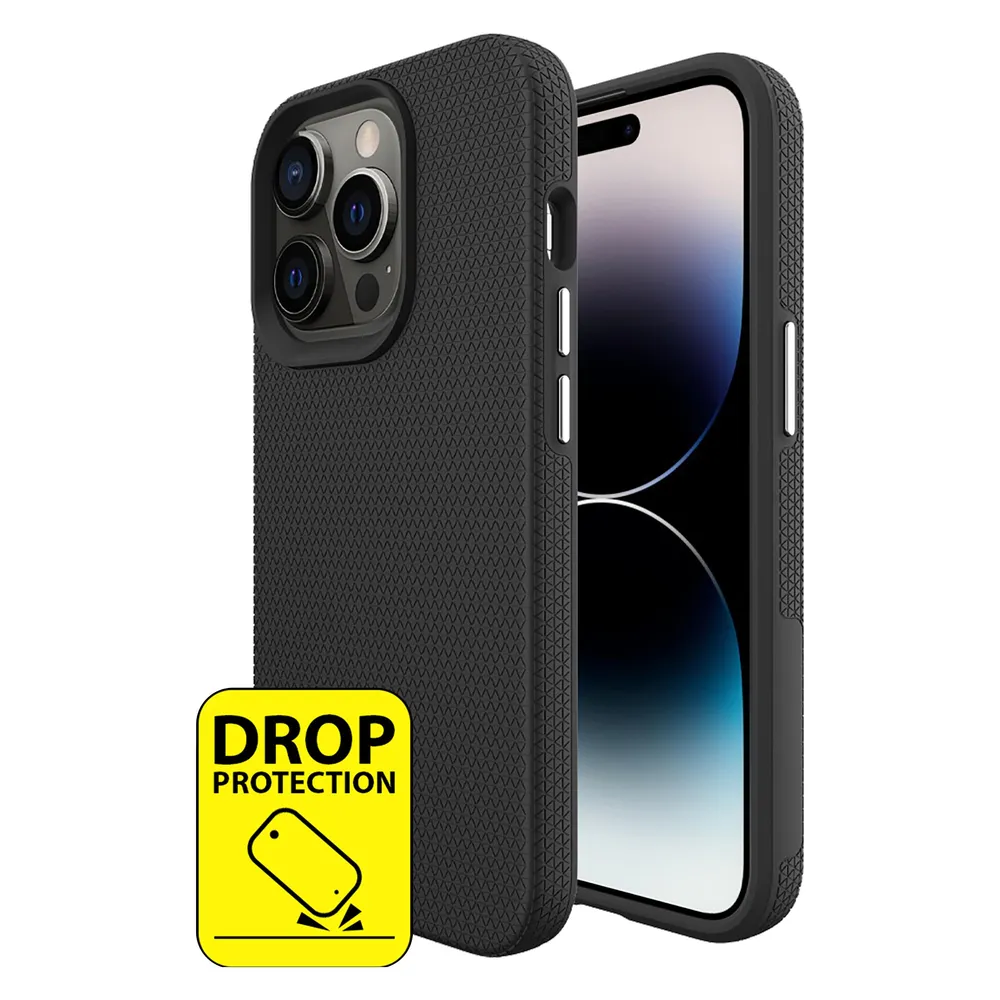 Just in Case Rugged TPU Back Cover Schwarz Apple iPhone 15 Pro
