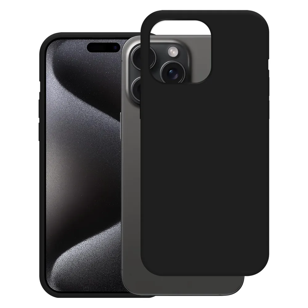 Just in Case TPU Back Cover Schwarz Apple iPhone 15 Pro Max