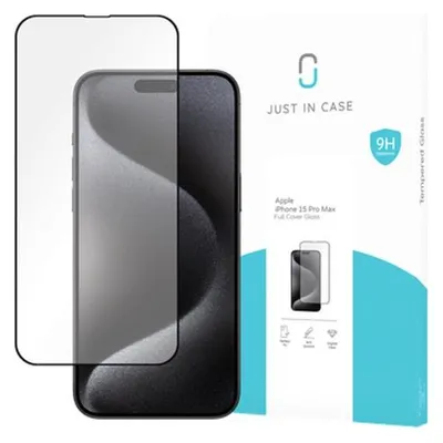 Just in Case GehÃ¤rtetes Glass Edge To Edge Displayschutzfolie Apple iPhone 15 Pro Max