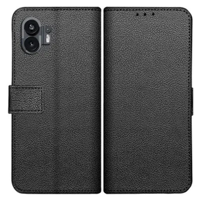 Just in Case Pu-Leder Book HÃ¼lle Schwarz Nothing Phone (2) (Nothing Phone (2))
