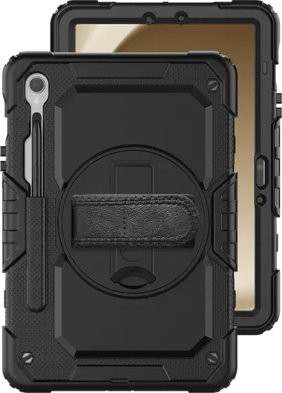 Just in Case Samsung Galaxy Tab S9 / S9 FE / S10 FE / S10 Lite Rotating Backcover Schwarz