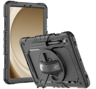 Just in Case Samsung Galaxy Tab S10 / S9 Plus / S9 FE Plus Rotating Backcover Schwarz