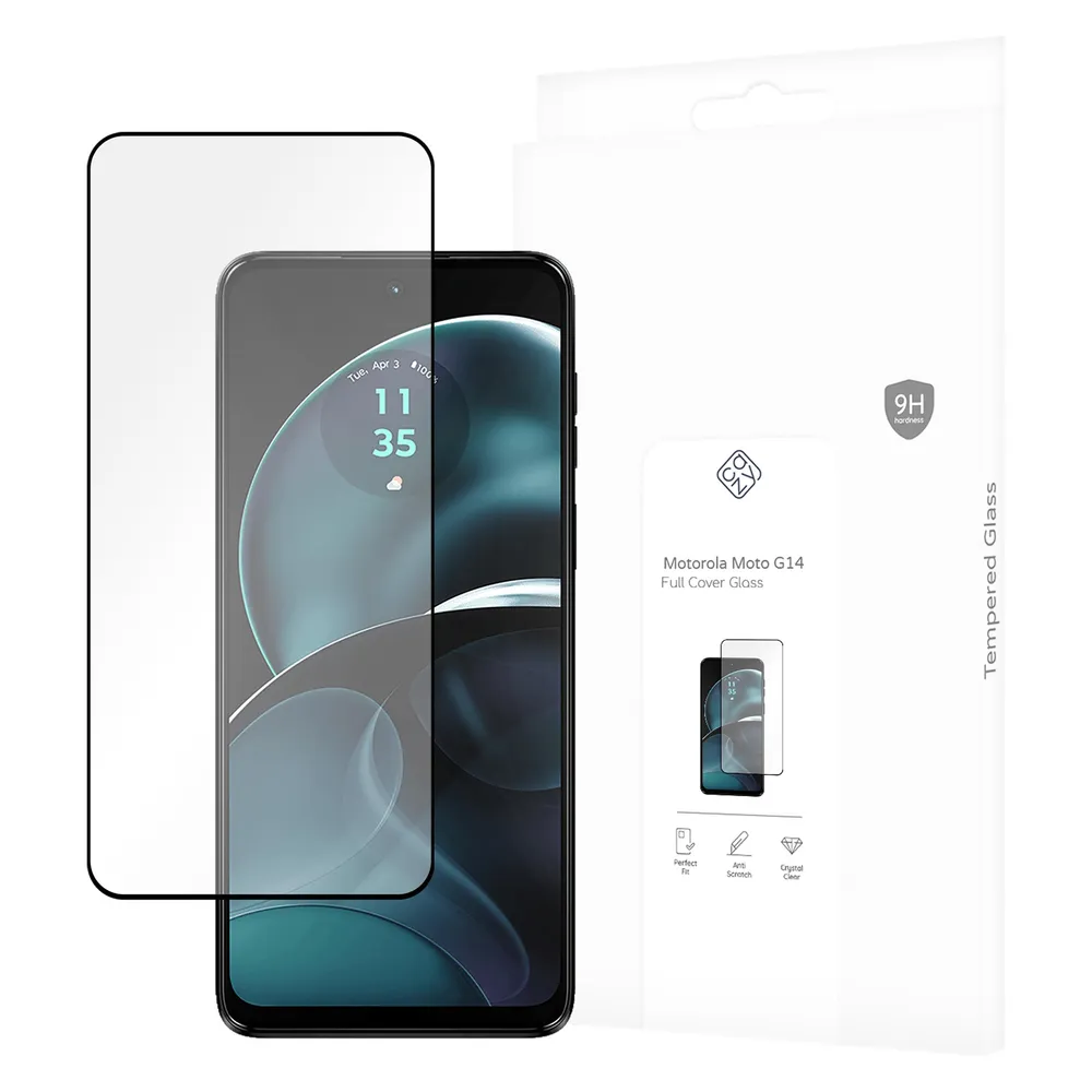 Just in Case GehÃ¤rtetes Glass Edge To Edge Displayschutzfolie Motorola Moto G14