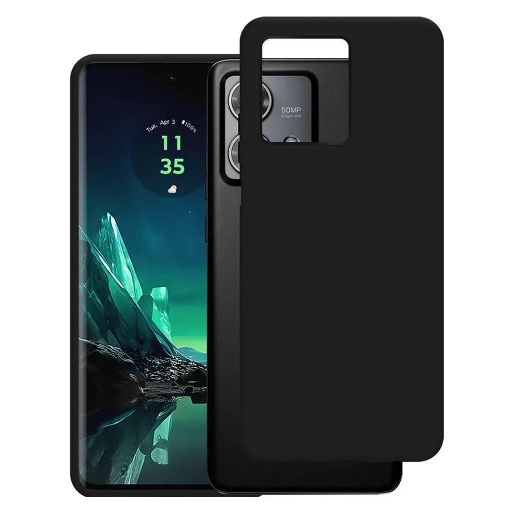 Just in Case TPU Back Cover Schwarz Motorola Edge 40 Neo