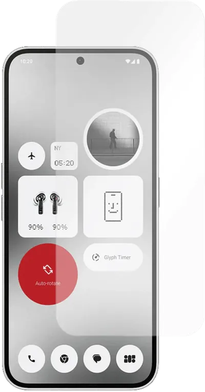 Just In Case Nothing Phone (2a) Hartglas-Displayschutz Transparent