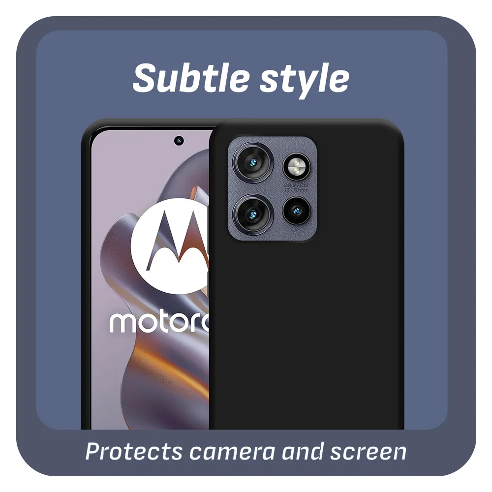 Just in Case Soft Design Motorola Edge 50 Neo Backcover Schwarz