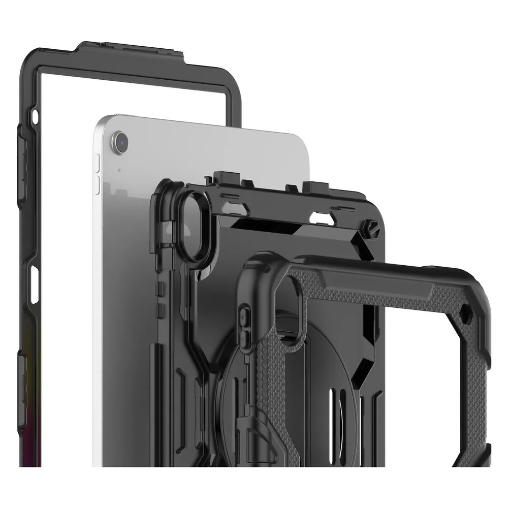 Just in Case Apple iPad (2025/2022) Rotating Backcover Schwarz