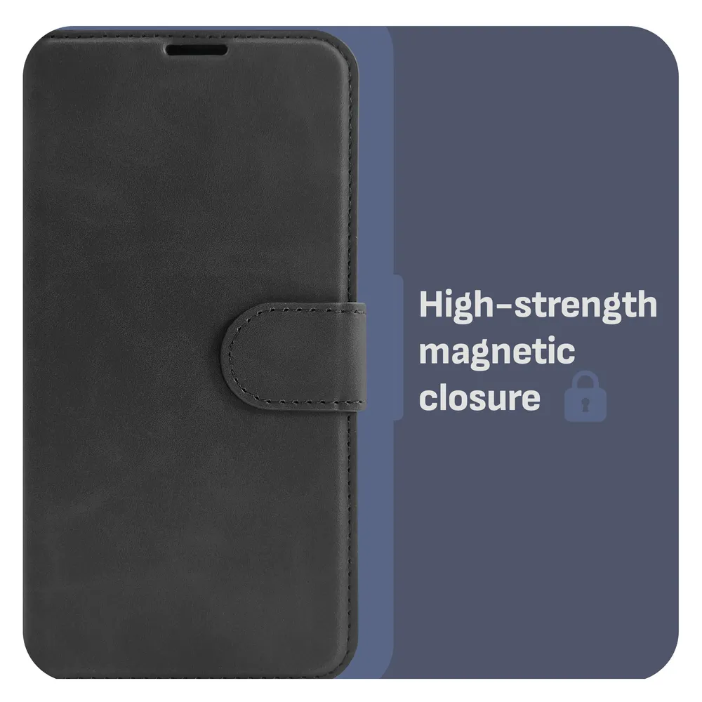 Just in Case Wallet Samsung Galaxy S25 Edge Book Case Schwarz