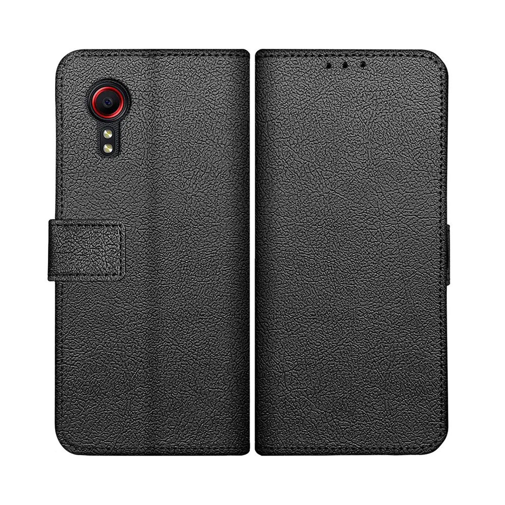 Just in Case PU-leder Book Case Schwarz Samsung Galaxy Xcover 5