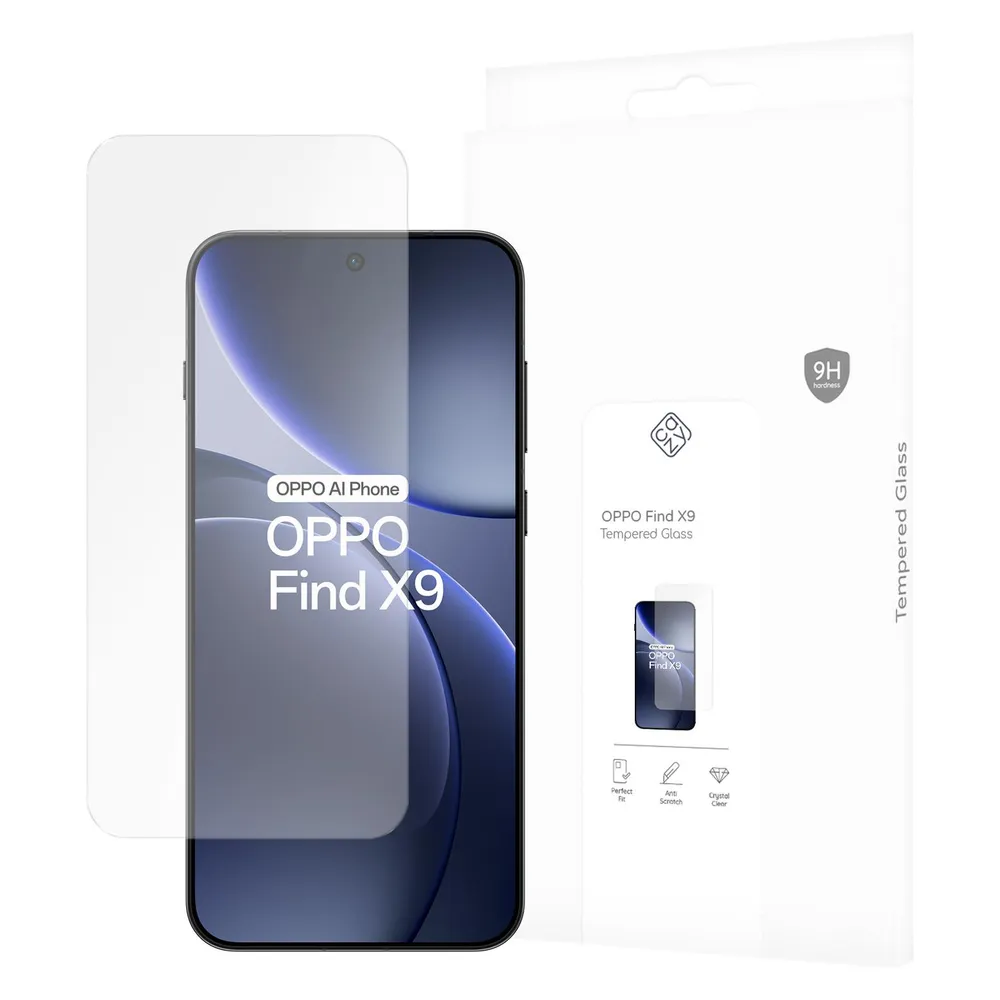 Just In Case Tempered Glass OPPO Find X9 Panzerglas