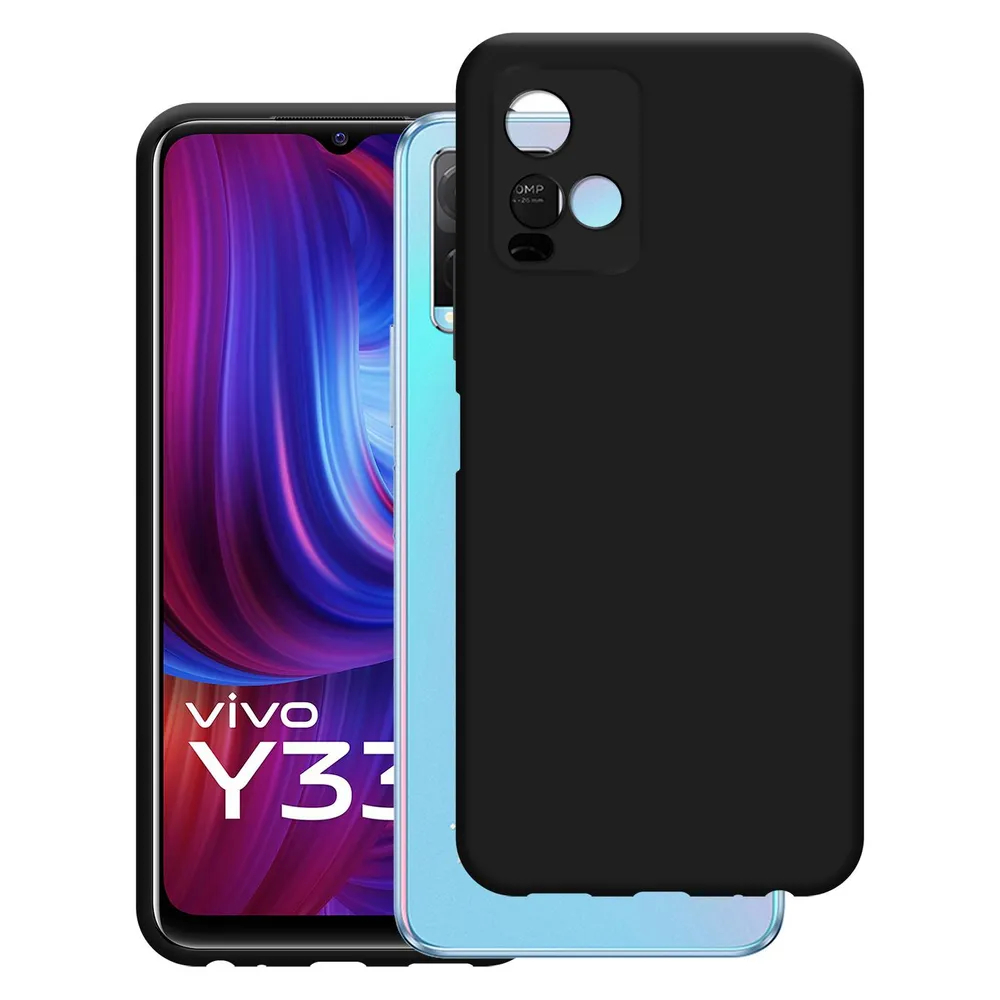 Just in Case TPU Back Cover Schwarz Vivo Y33S