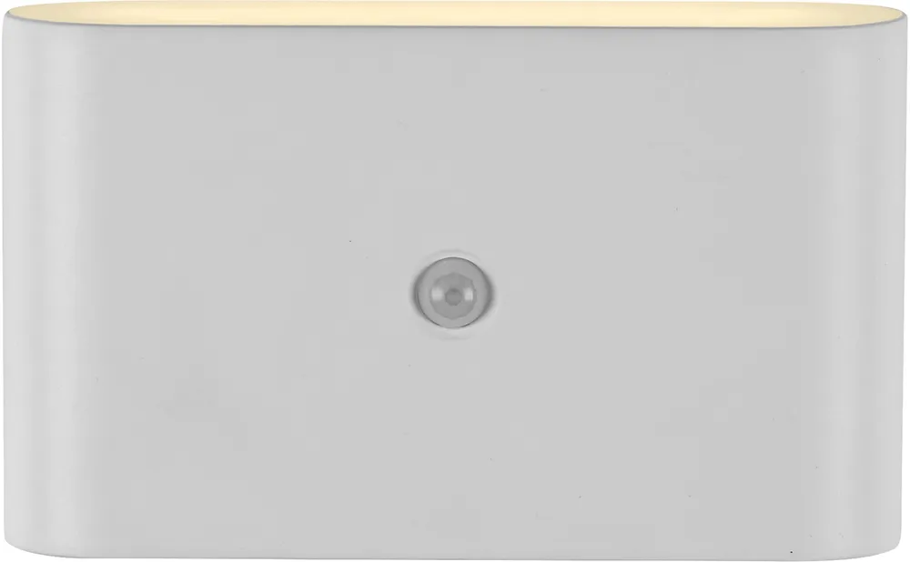 JUST LIGHT LED-Akku-Wandleuchte 19475-16, 3W, 3000K, 300lm, warmweiß, IP44, weiß