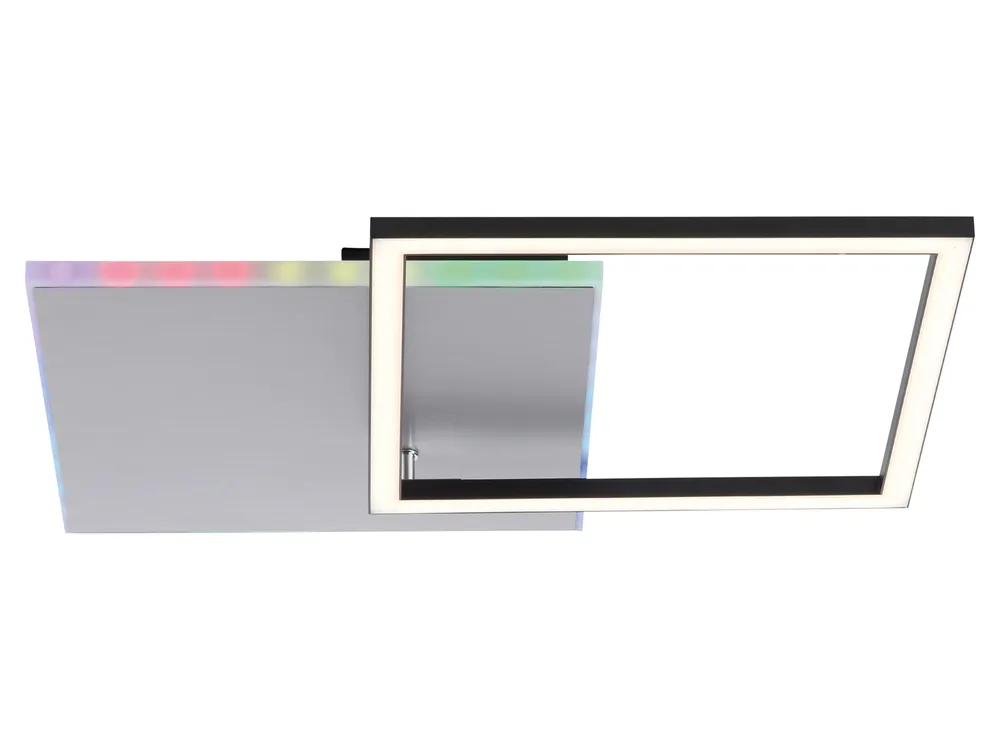 JUST LIGHT LED-Deckenleuchte 11327-95 alufarbig, 31 W, 3200 lm, CCT, RGB