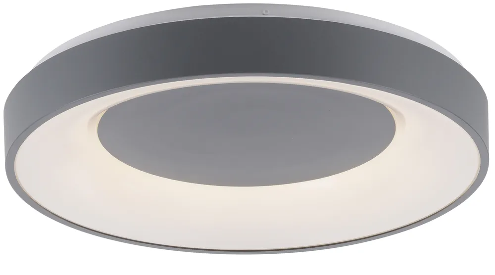 JUST LIGHT LED-Deckenleuchte 14326-18 grau, 26,5 W, 3300 lm, CCT