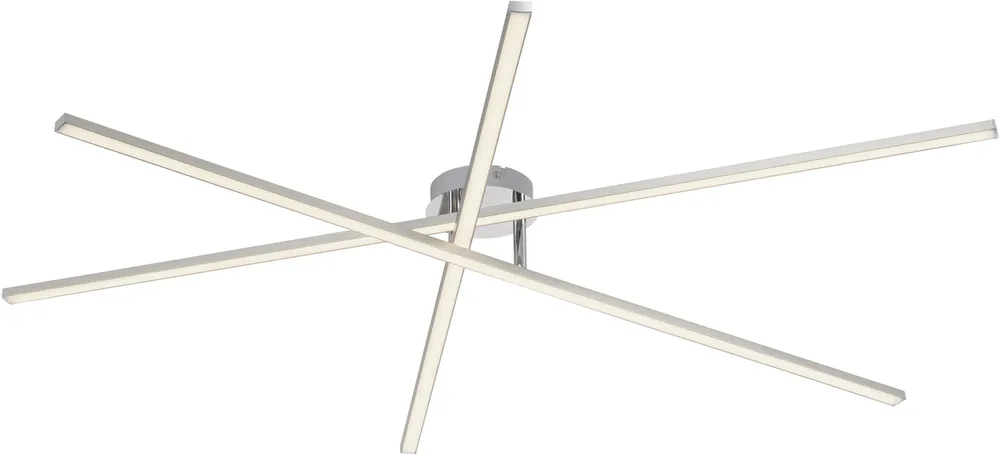 JUST LIGHT LED-Deckenleuchte 14727-55, 16W, 3000K, 1960lm, warmweiß, IP20, stahl