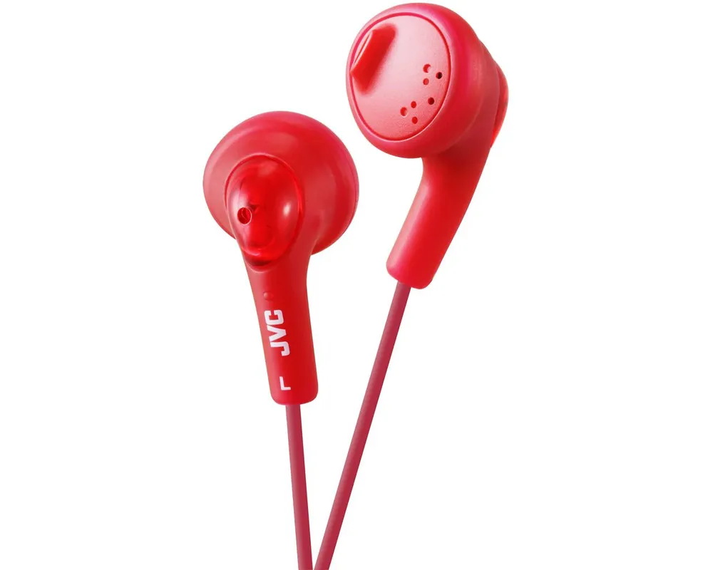 Kopfhörer JVC HA-F160-R-E mit Kabel, 3,5 mm Anschluss, Musik, rot
