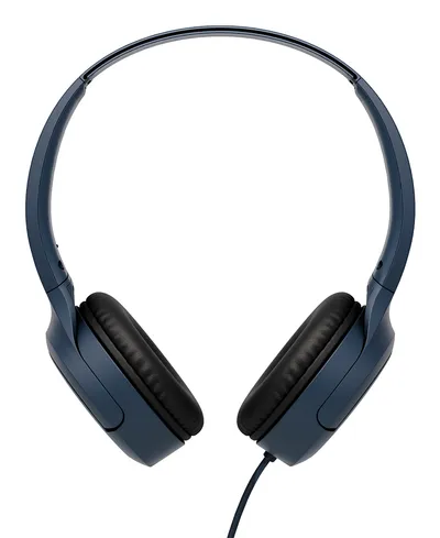 Kopfhörer JVC HA-S33UC kabelgebunden USB-C Over-Ear für Musik Monitoring klappbar blau