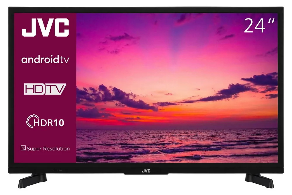 JVC LT-24VAH3455 LCD-LED Fernseher (60 cm/24 Zoll, HD-ready, Android TV, Android Smart TV, HDR, Triple-Tuner, Bluetooth)