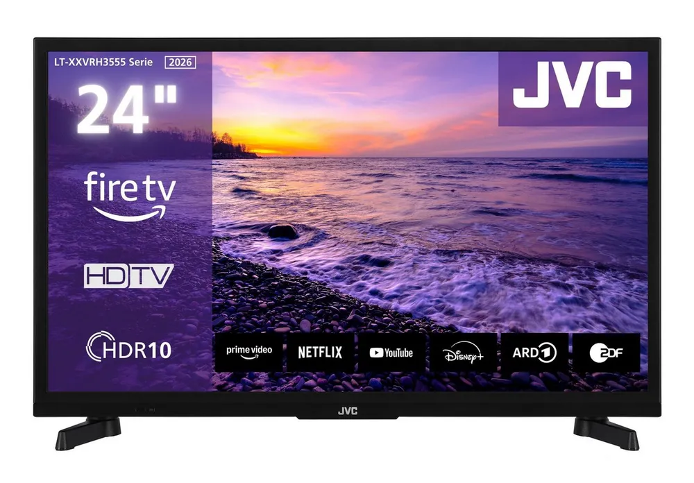 JVC LT-24VRH3555 LCD-LED Fernseher (60 cm/24 Zoll, HD-ready, Fire TV, Fire TV / Smart TV, HDR, Alexa Built-In, Triple-Tuner)