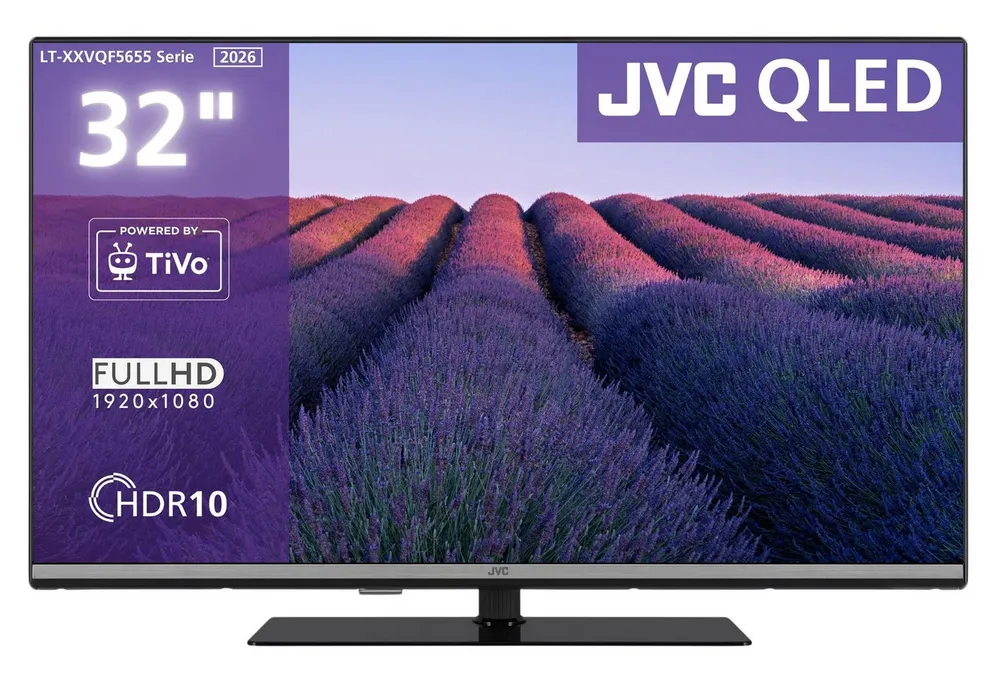 JVC LT-32VQF5655 QLED-Fernseher (80 cm/32 Zoll, Full HD, Smart TV powered by TiVo, Smart TV powered by TiVo, HDR, Triple-Tuner)