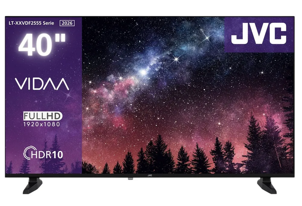 JVC LT-40VDF2555 LCD-LED Fernseher (100 cm/40 Zoll, Full HD, VIDAA Smart TV, VIDAA Smart TV, HDR, Triple-Tuner)