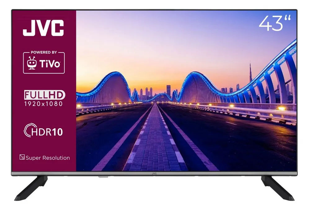 JVC LT-43VF7555 LCD-LED Fernseher (108 cm/43 Zoll, Full HD, Smart TV powered by TiVo, TiVo Smart TV, HDR, Triple-Tuner)