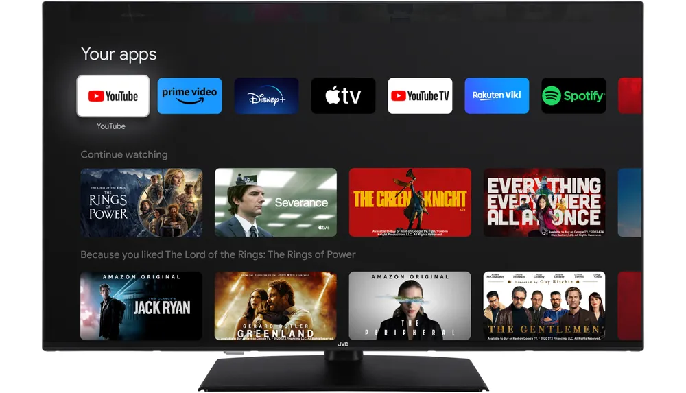 JVC LT-43VUQ3455 QLED-Fernseher (108 cm/43 Zoll, 4K Ultra HD, Smart TV powered by TiVo, Smart TV powered by TiVo, HDR Dolby Vision, Triple-Tuner, 6 Monate HD)