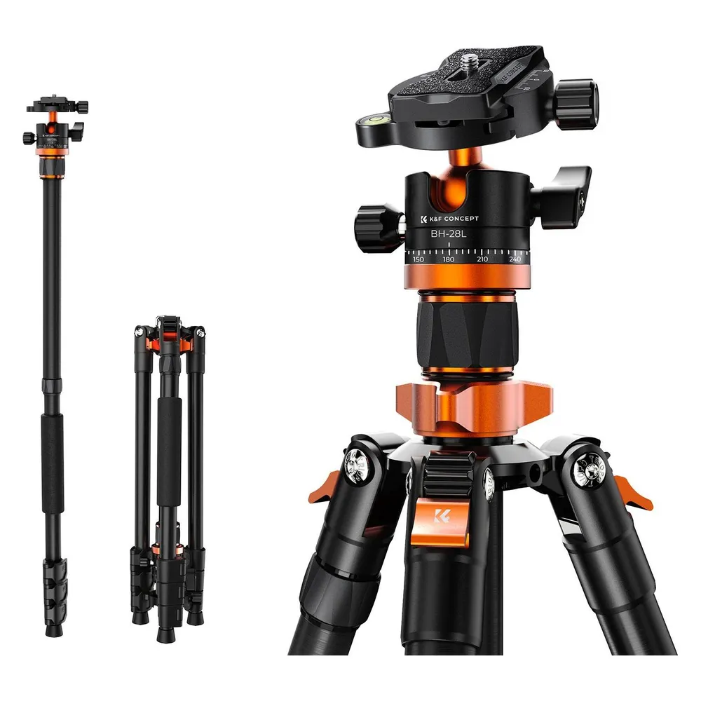 K&F Concept K254A3+BH-28L Magnesium Aluminum Alloy Tripod