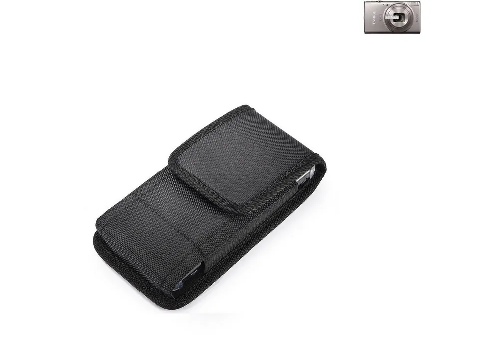 K-S-Trade Kameratasche für Canon IXUS 285 HS, Holster Gürteltasche Holster Gürtel Tasche wasserabweisend Handy