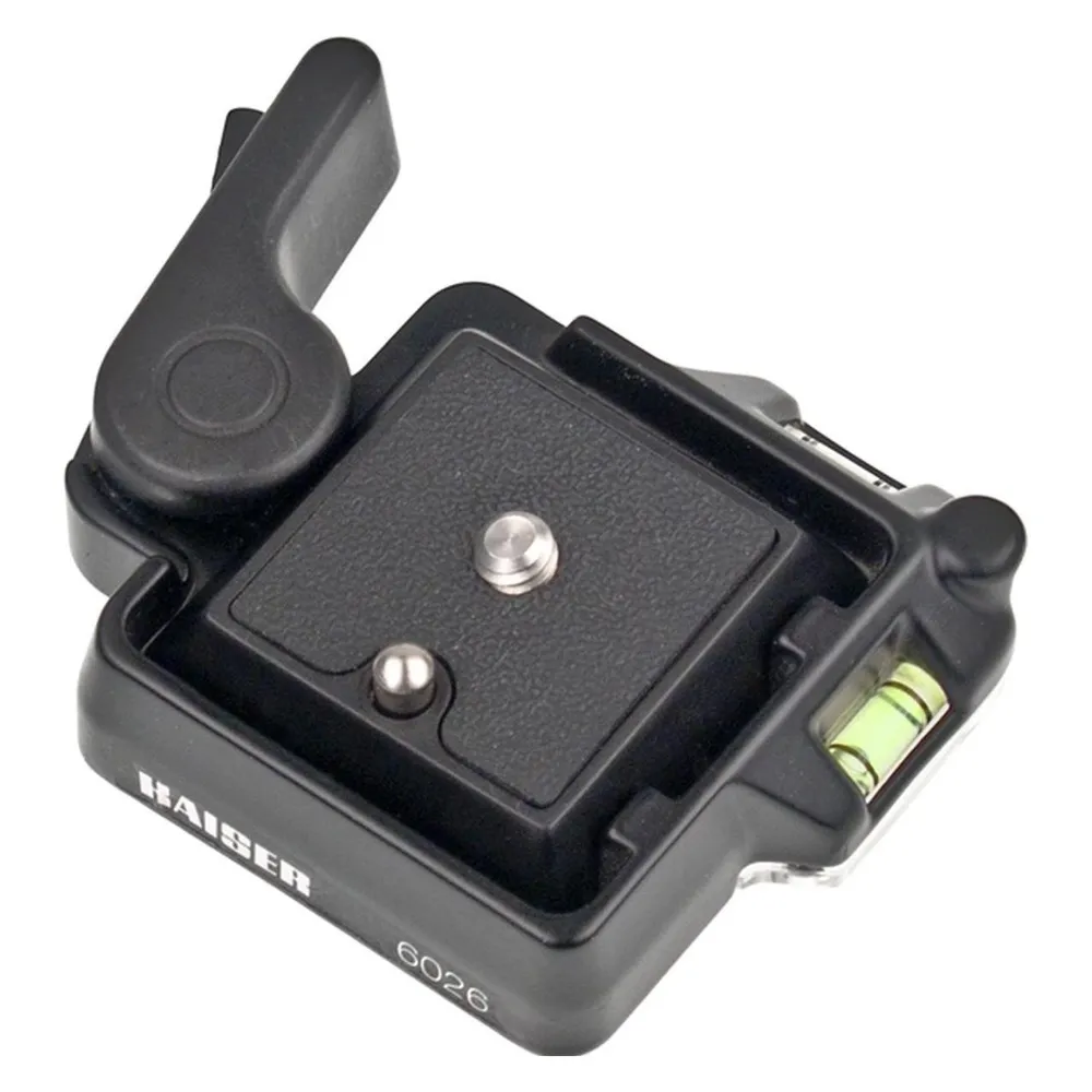Schnellwechselplatte Kaiser Fototechnik 6026 Aluminium Schwarz 1/4" 78x59x18 mm