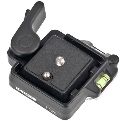 Schnellwechselplatte Kaiser Fototechnik 6026 Aluminium Schwarz 1/4" 78x59x18 mm