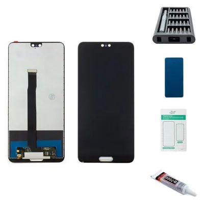Kaputt.de Huawei P20 Display schwarz - Premium-Set