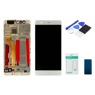 Kaputt.de Huawei P9 Display weiss (mit Rahmen) - Set