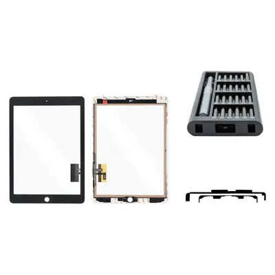 Kaputt.de iPad Air (2014) Touchscreen schwarz Set